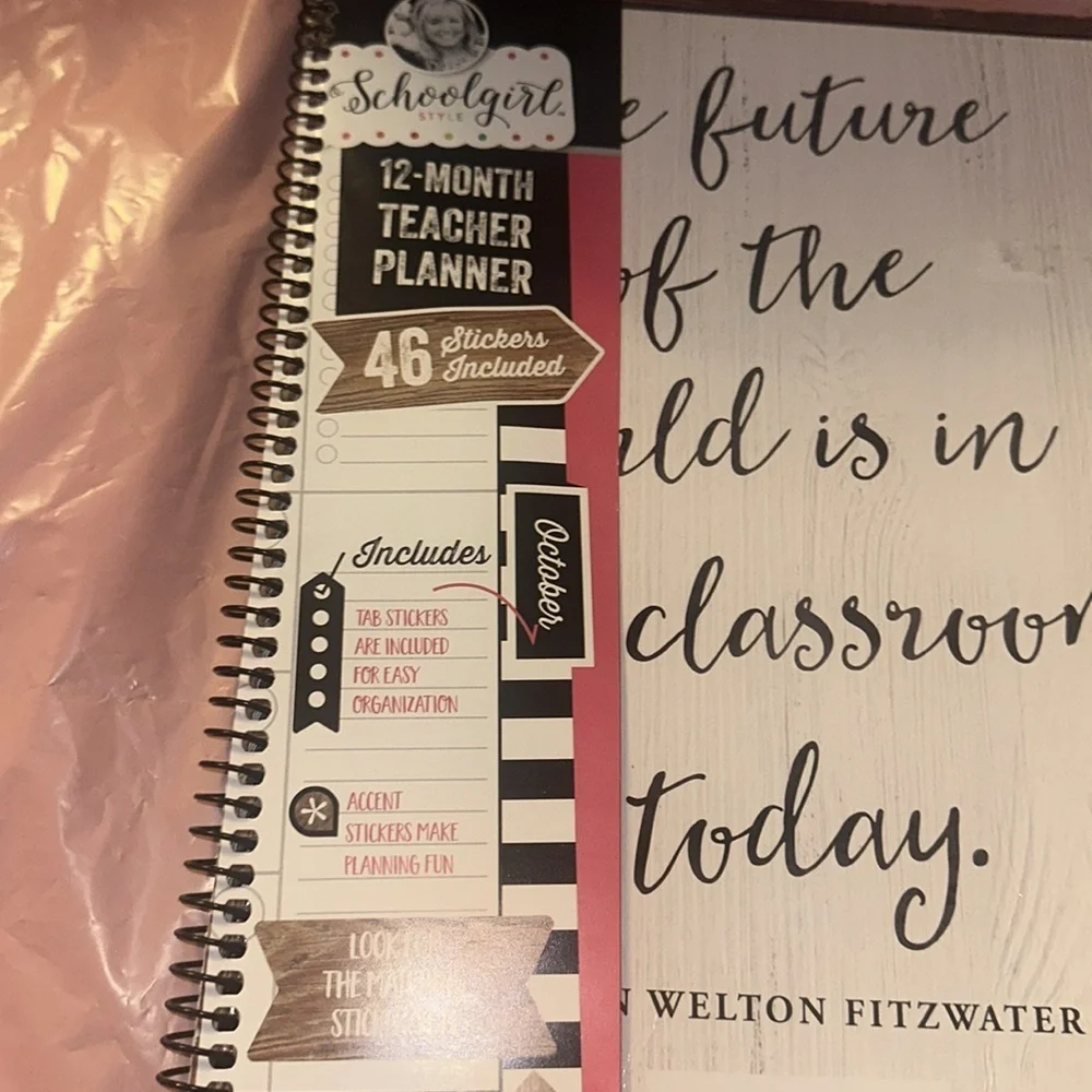 School Girl Teacher Planner Undated - 12 month planner